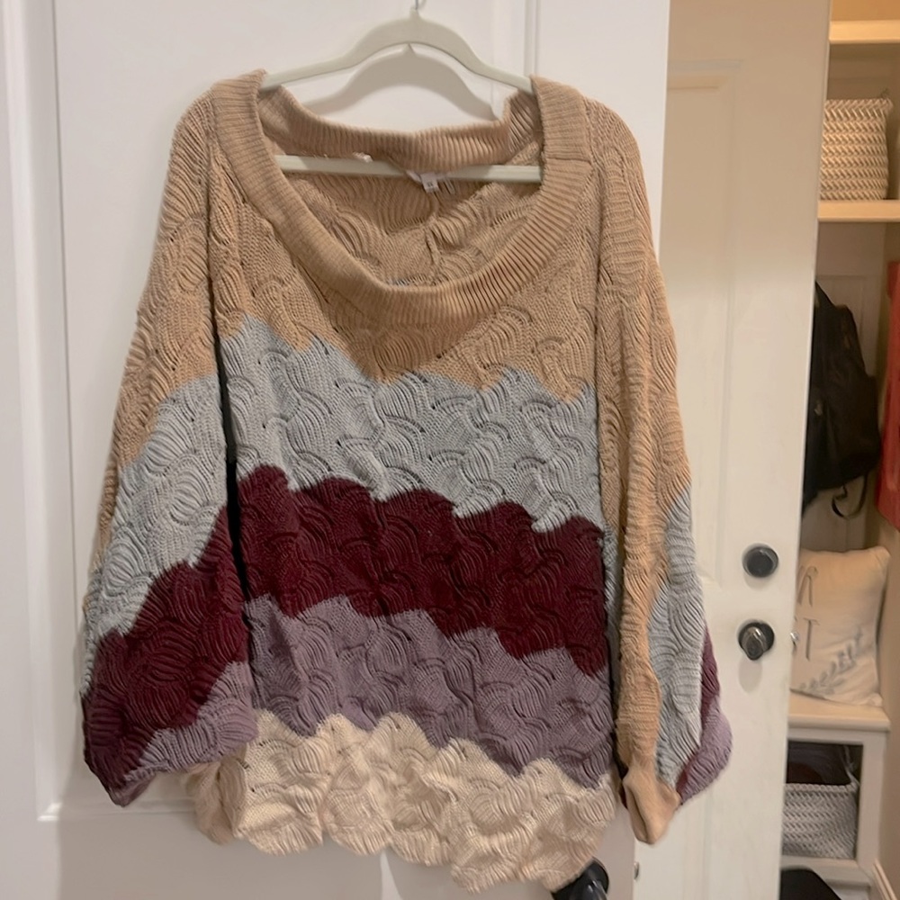 Off the shoulder sweater in like new condition